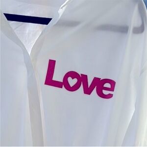 Sweetheart LOVE WHITE LONG SLEEVE SHIRT